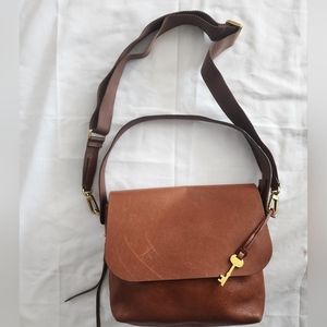 Fossil Real leather Hand Or Crossbody Purse